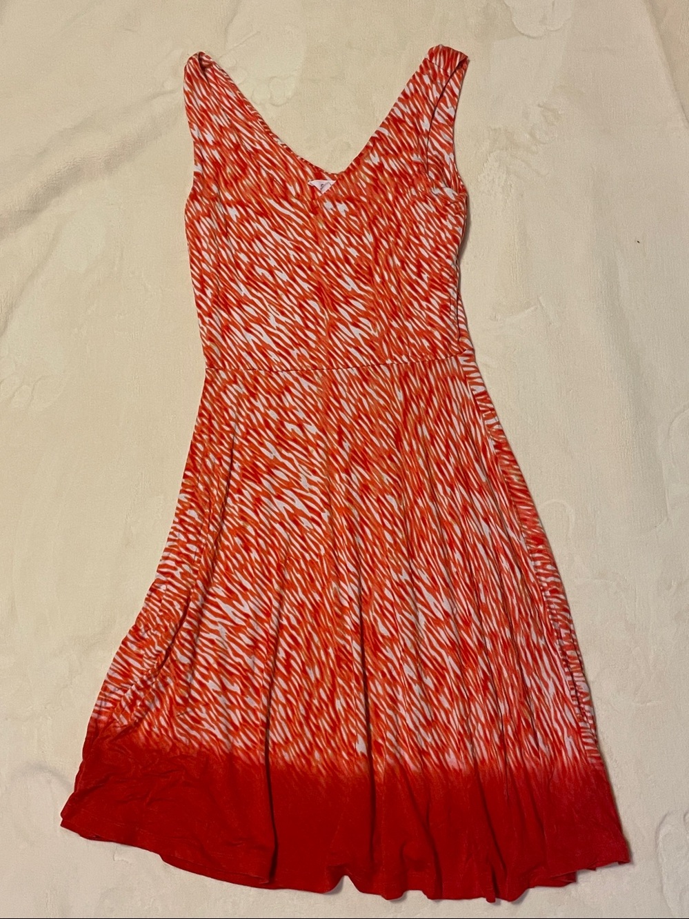 Athleta Red Printed Sleeveless Maxi Dress XS